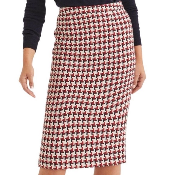 Boden Dresses & Skirts - Boden Red White and Blue Pencil Skirt Size 14 with 85% Viscose